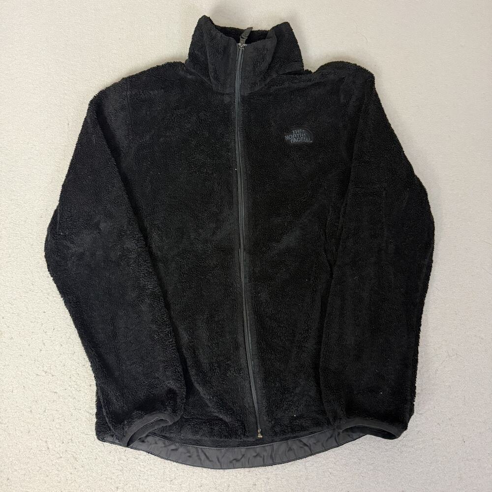 The North Face Osito Fleece Jacket Womens M Black Full Zip Circular Design